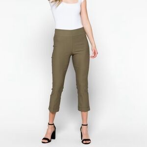 Tribal Women's Ankle Pants in Olive